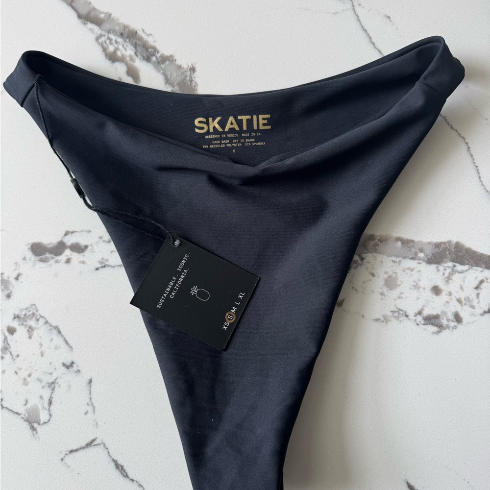 Skatie Black Bikini Bottom